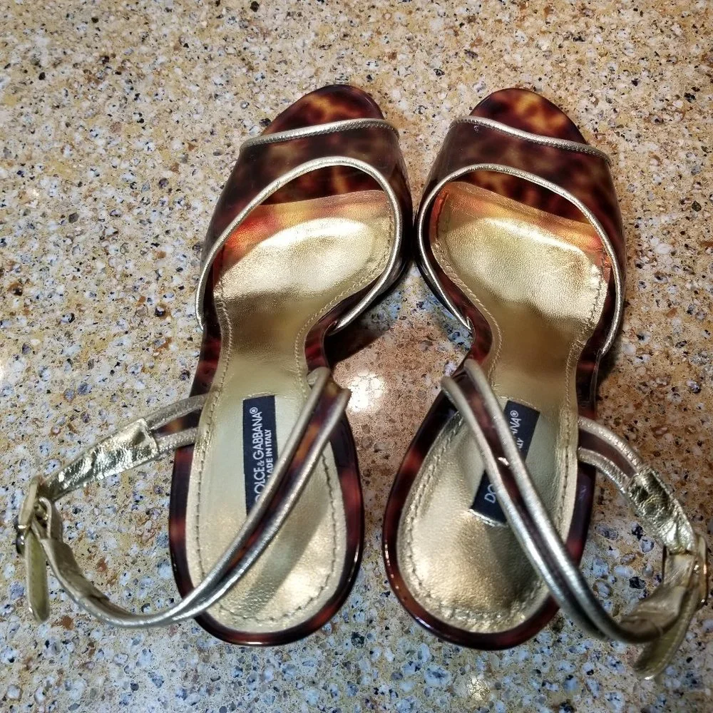 Dolce & Gabbana Tortoise Shoes Size 38.5 (8.5 US) - Picture 4 of 15